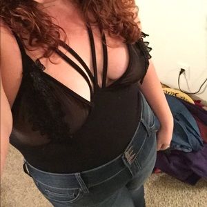Strappy Mesh Bodysuit